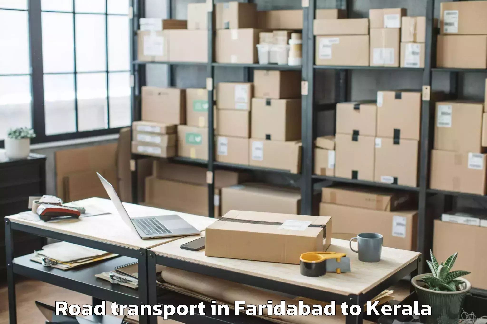 Book Faridabad to Nenmara Road Transport Online